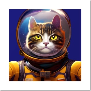 Catstronaut In Space Posters and Art